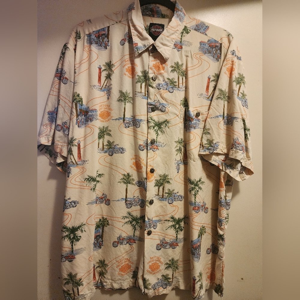 Harley-Davidson Hawaiian Style Shirt